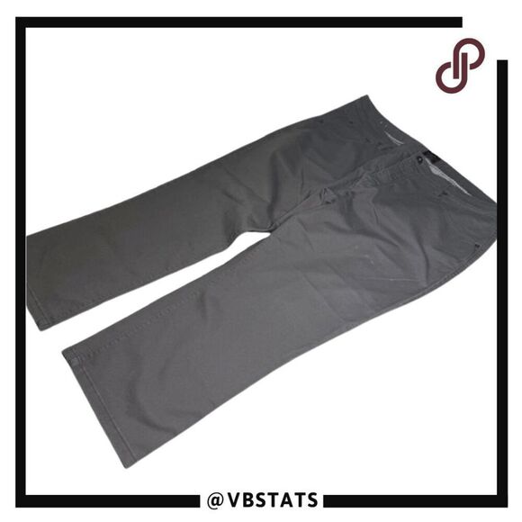 UNTUCKit Men's Flat Front Stretch Straight Fit Cropped Pants Gray Size 40W x 26 - Picture 1 of 5